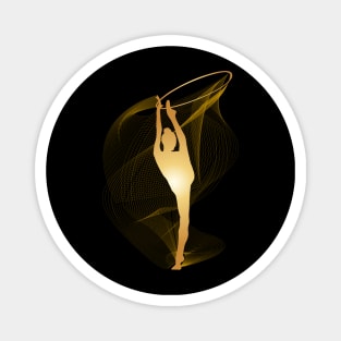 Rhythmic Gymnast with hoop Magnet